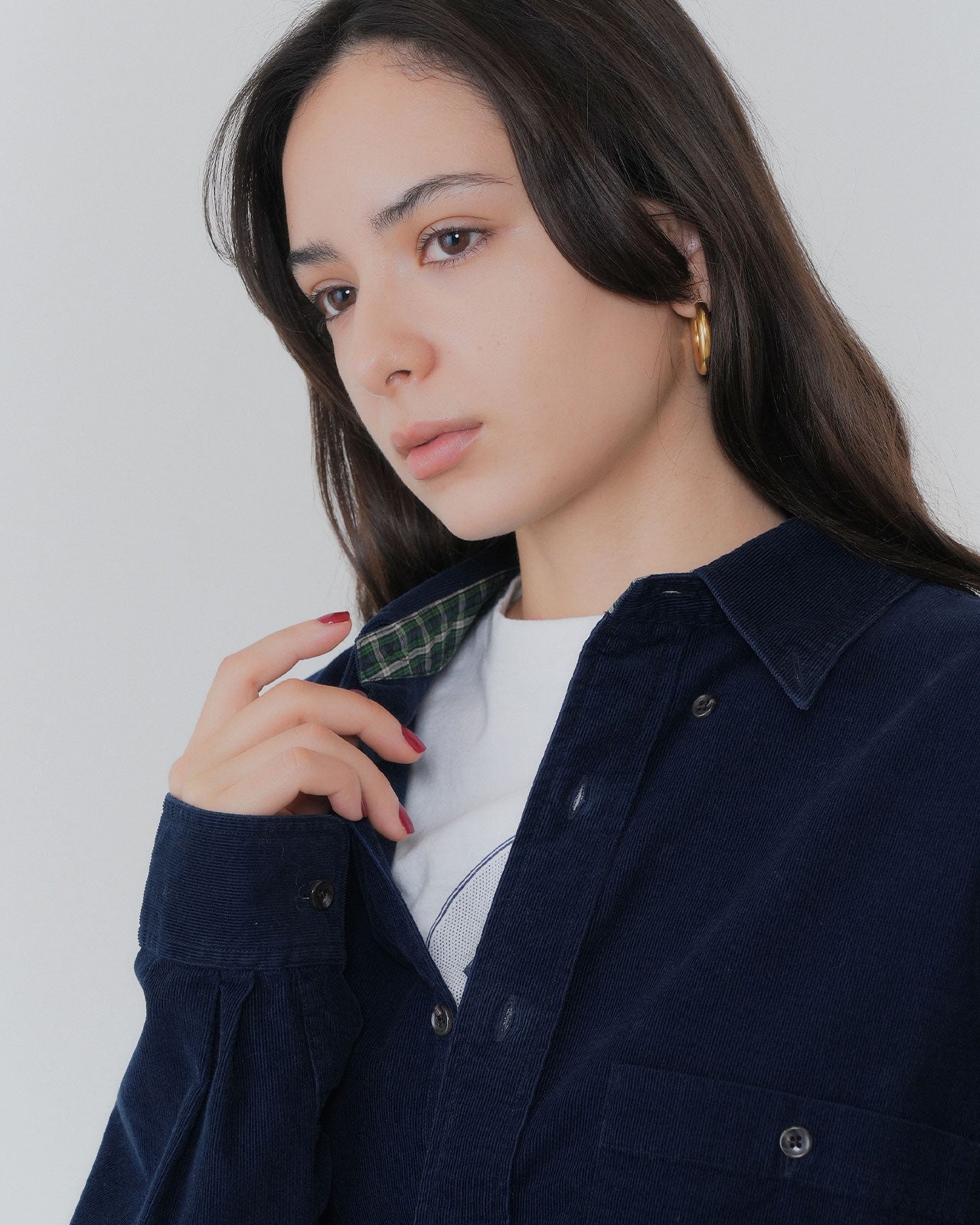 【9月中旬お届け】WASHED CORDUROY SHIRT