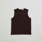 【BROWN&YELLOW：4月中旬お届け】HIGH TWIST COTTON SLEEVELESS TOP
