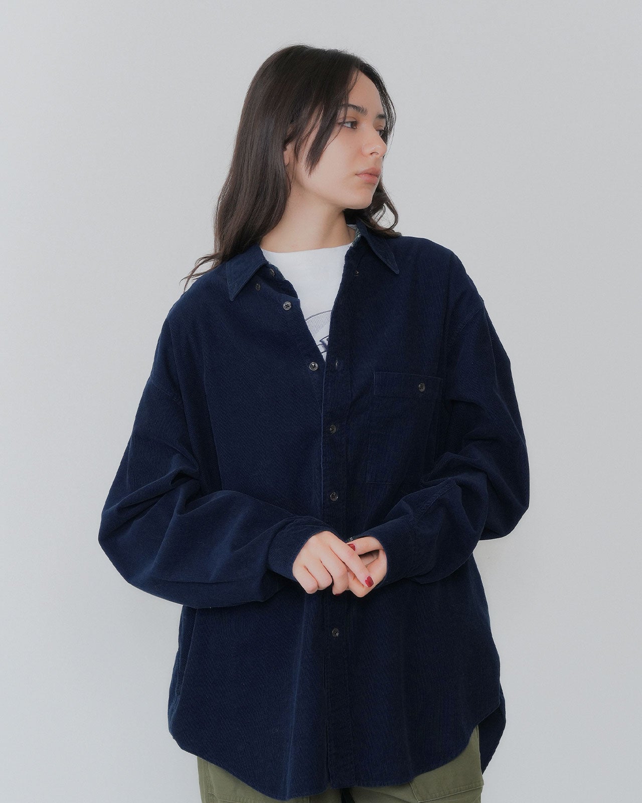 【9月中旬お届け】WASHED CORDUROY SHIRT