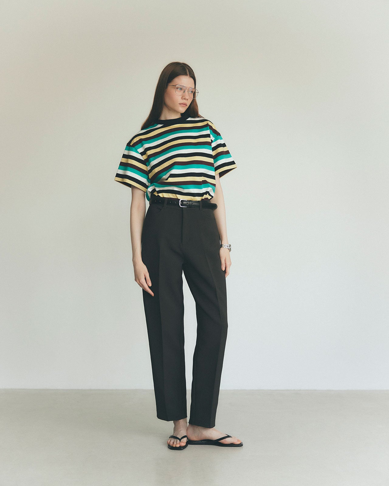 MULTI STRIPED JERSEY TEE – Shinzone