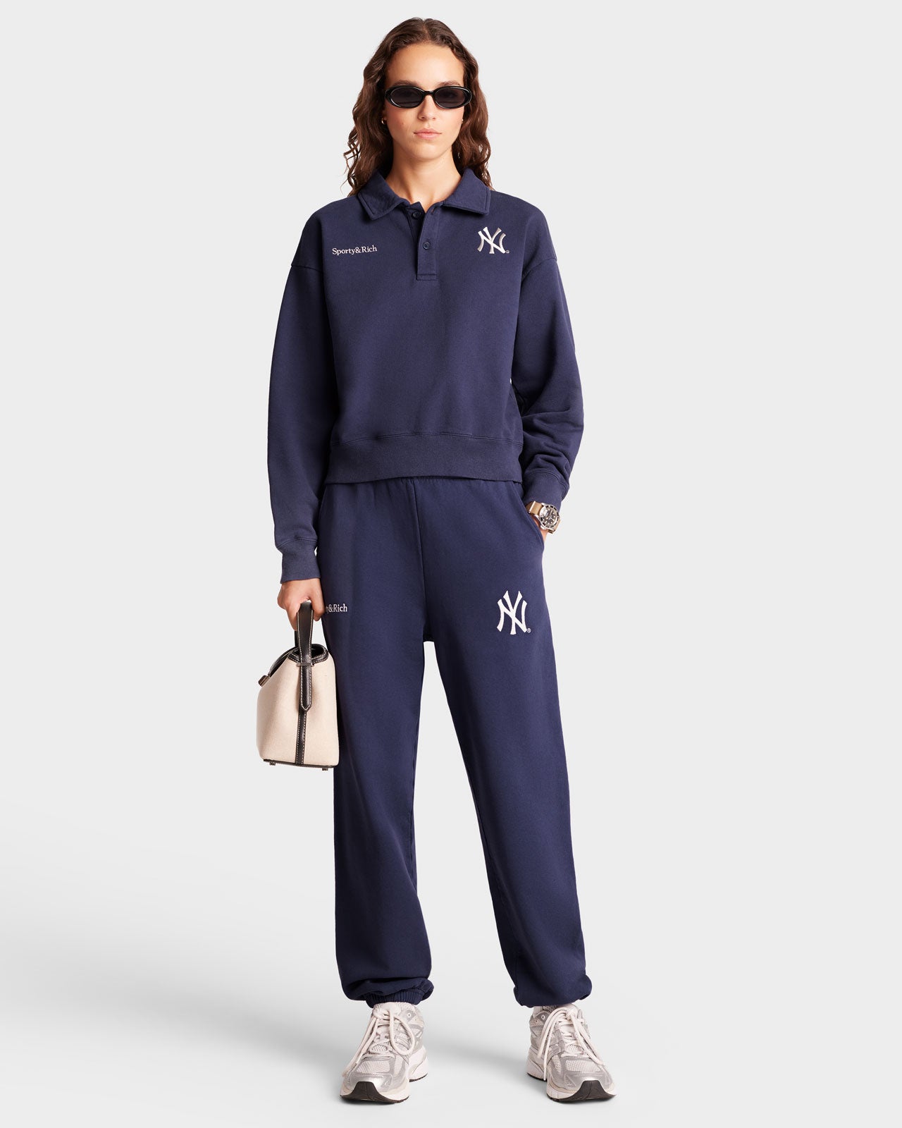 SPORTY&RICH Yankees Serif Sweatpant