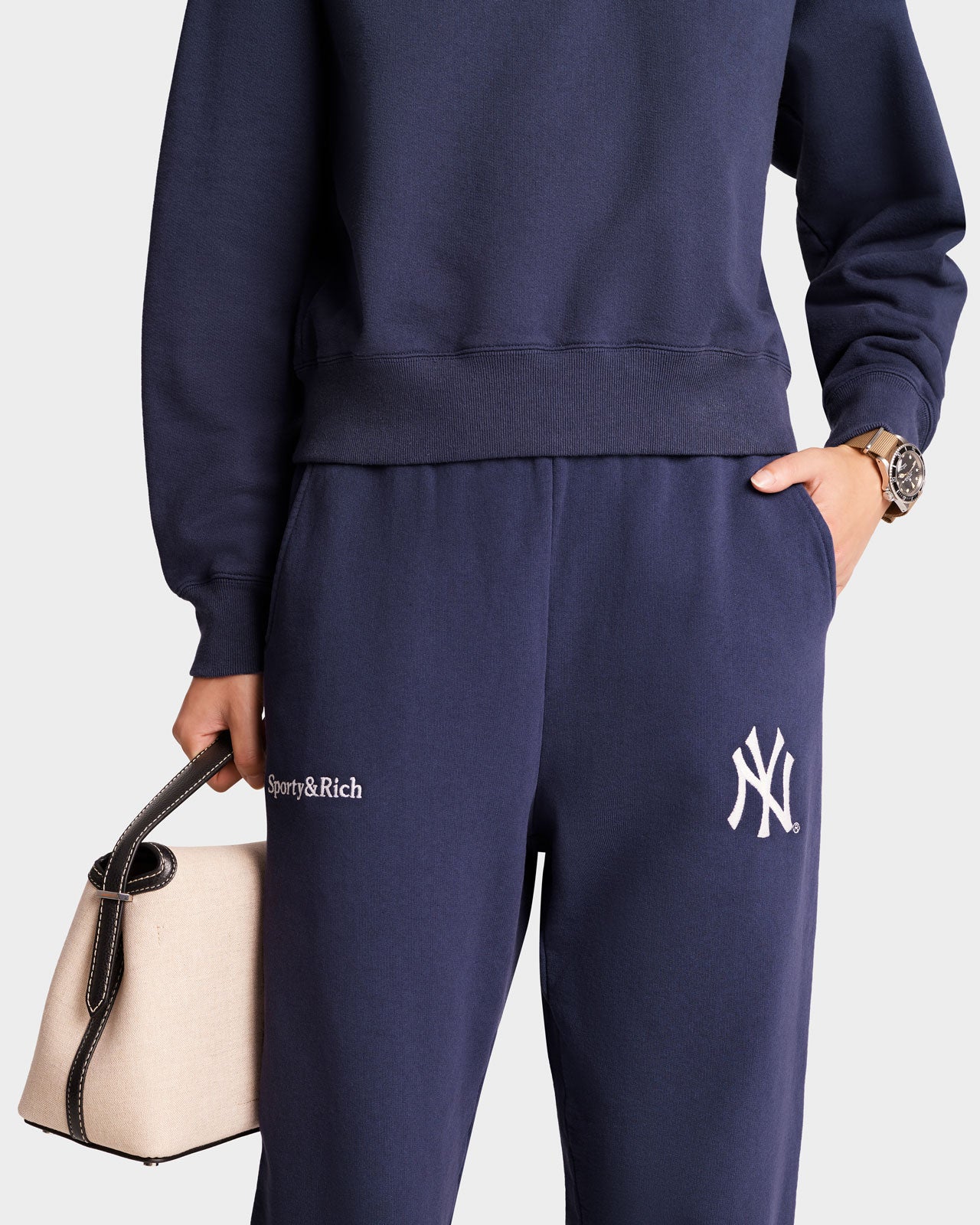 SPORTY&RICH Yankees Serif Sweatpant