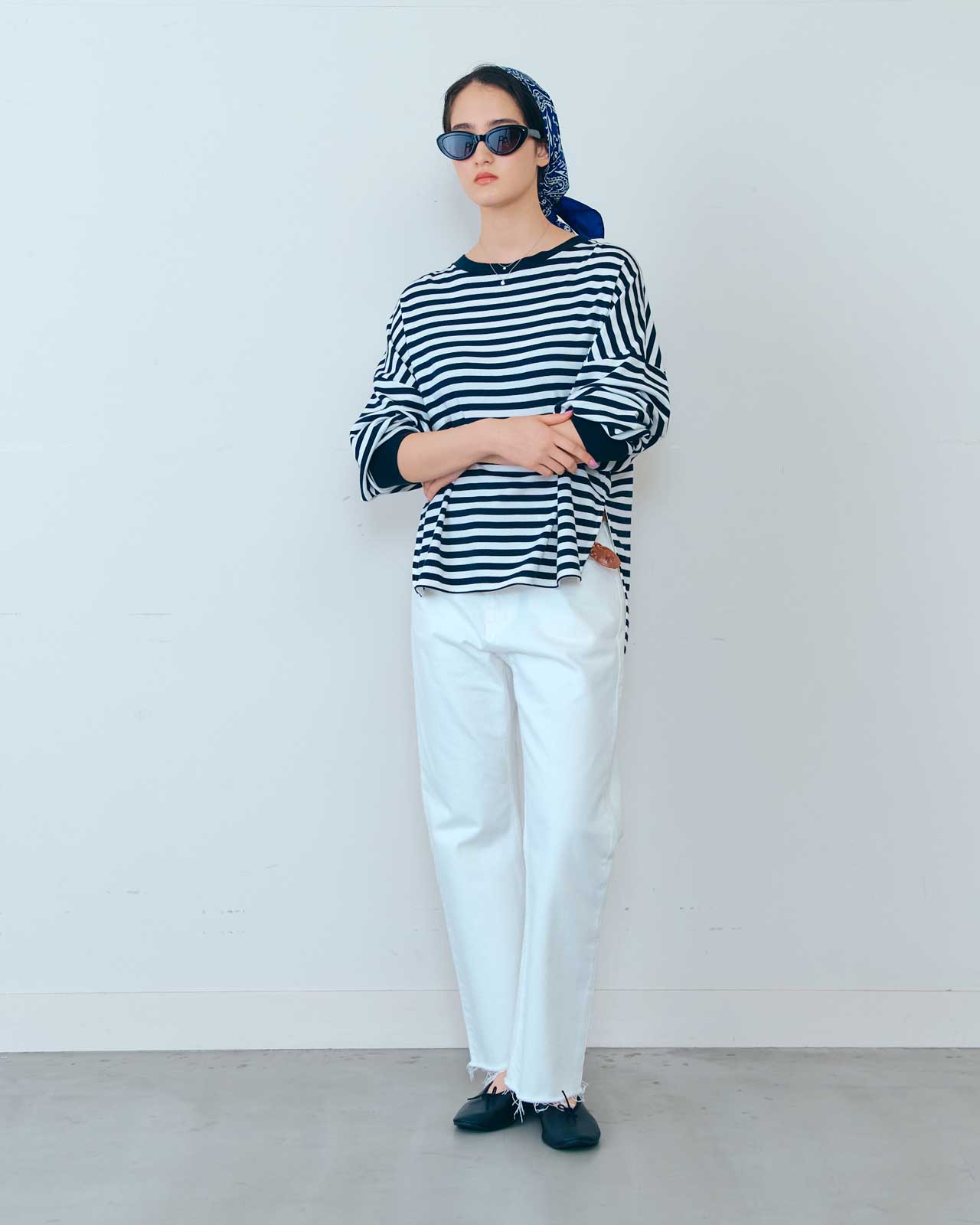 FRENCH STRIPED LONG SLEEVE TEE