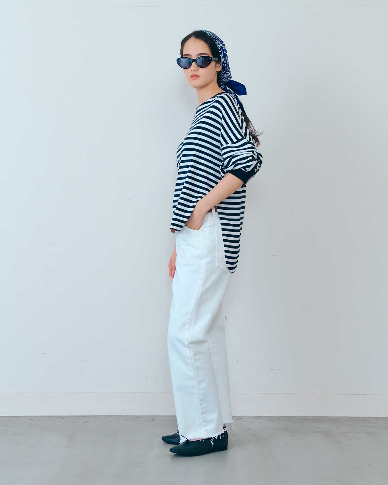 FRENCH STRIPED LONG SLEEVE TEE