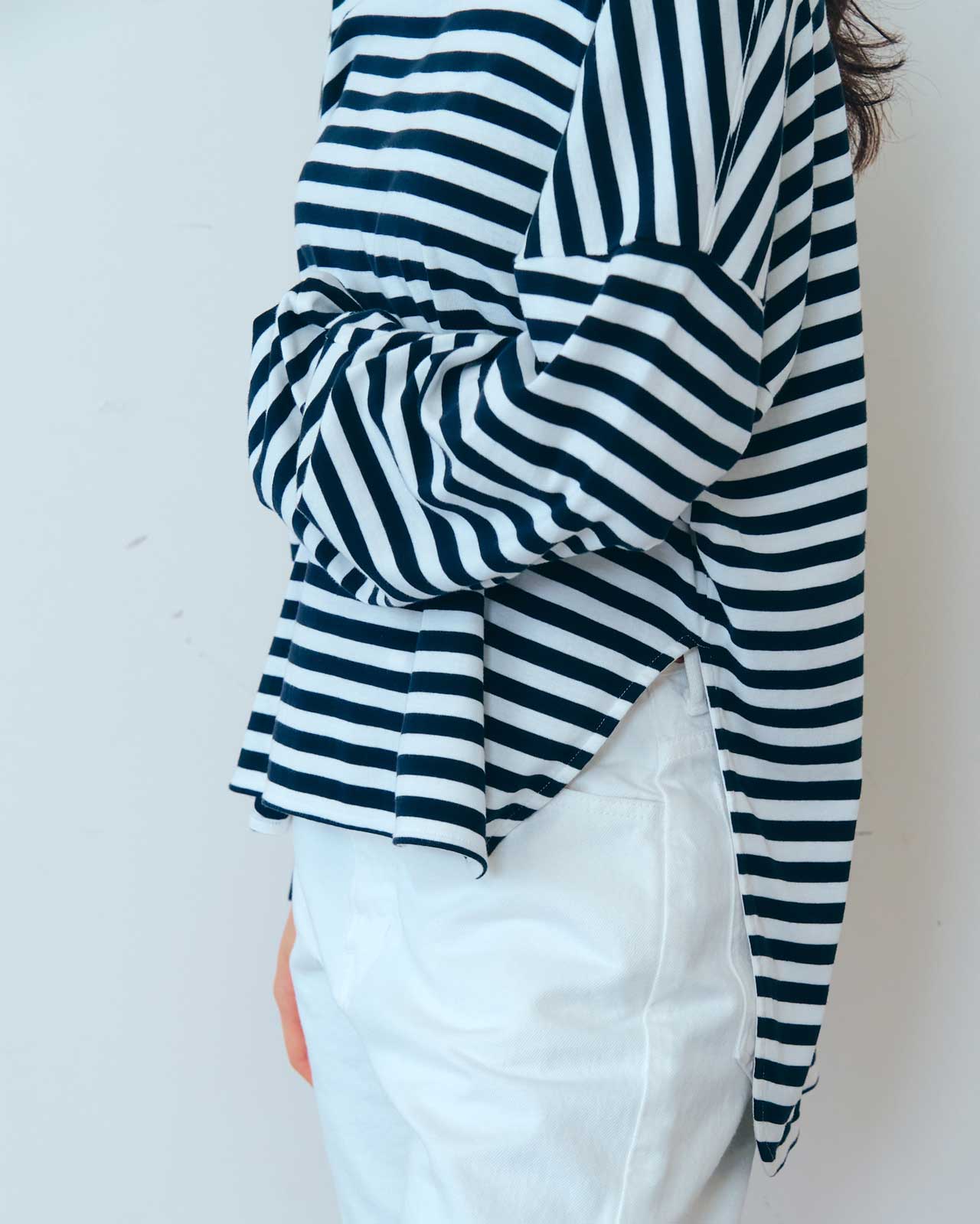 FRENCH STRIPED LONG SLEEVE TEE