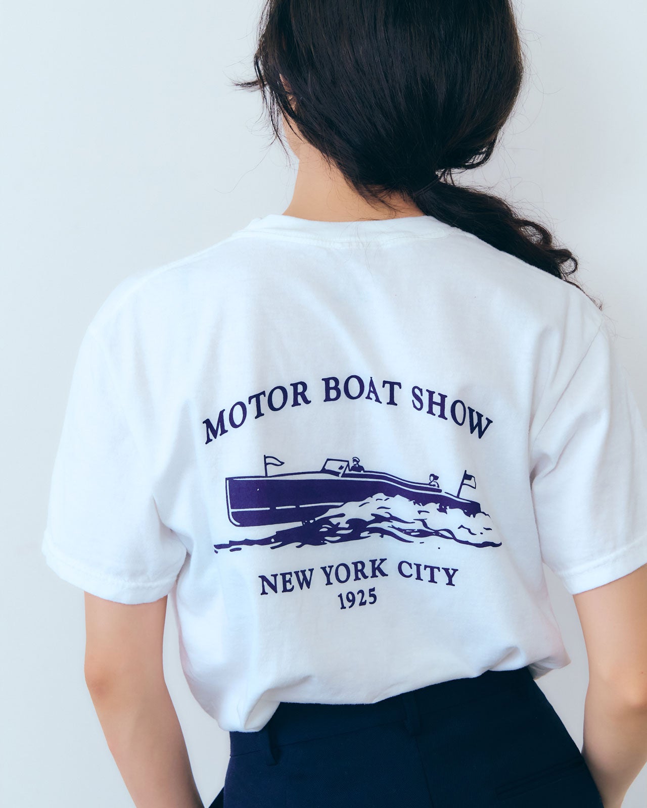 OLD SOLDIER TEE WITH MOTOR BOAT SHOW