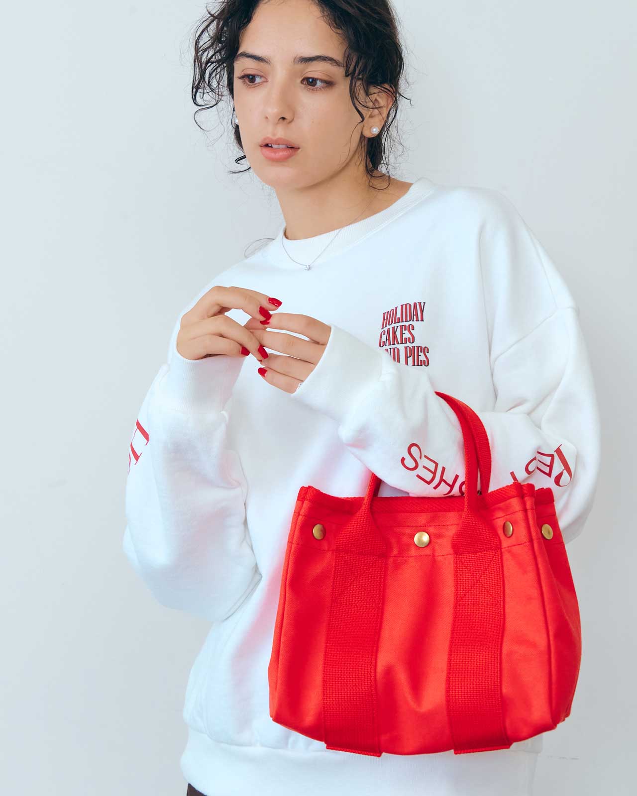 USEFUL TOTE BAG(SMALL) /RED