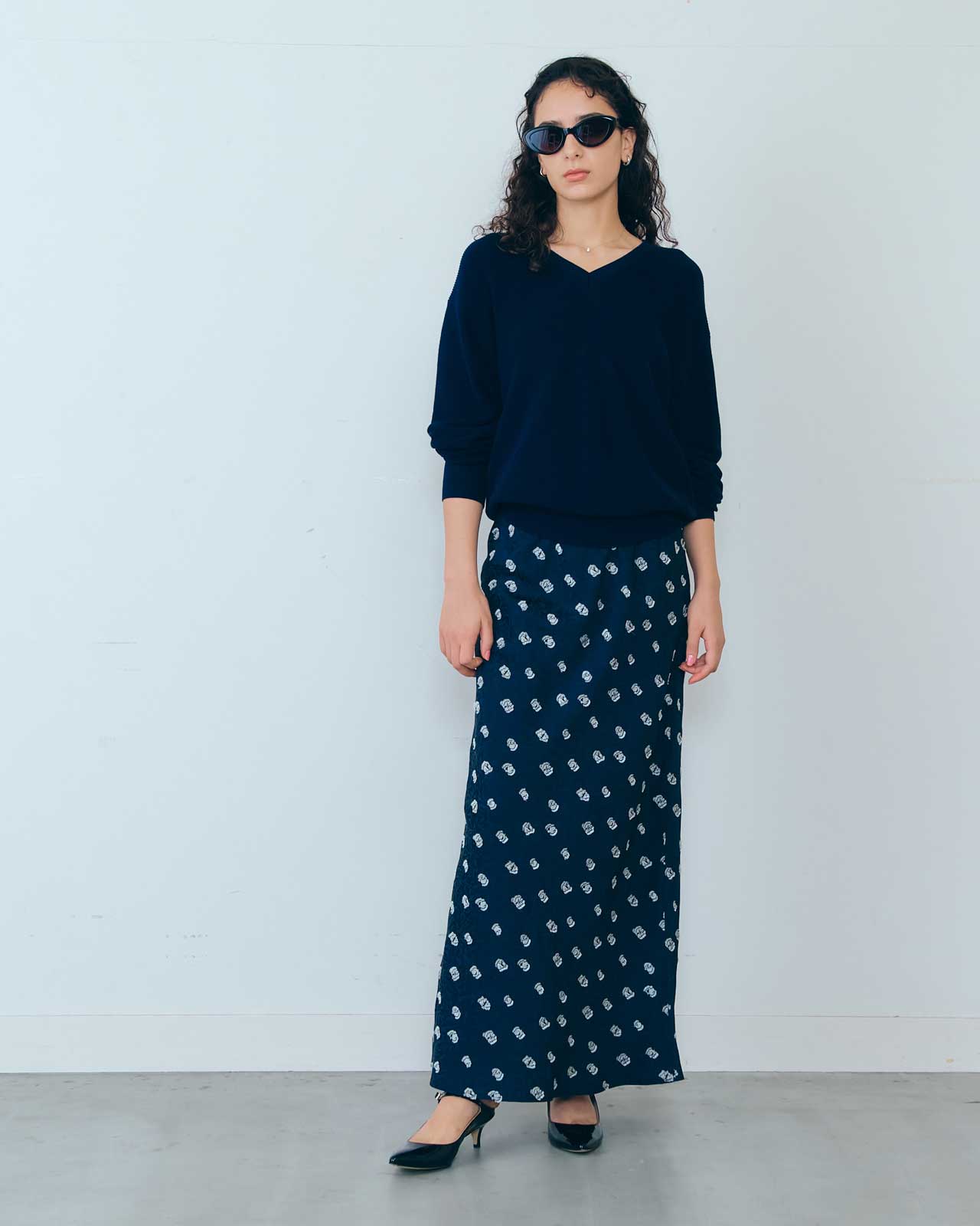 SIMON DOTS JACQUARD SKIRT