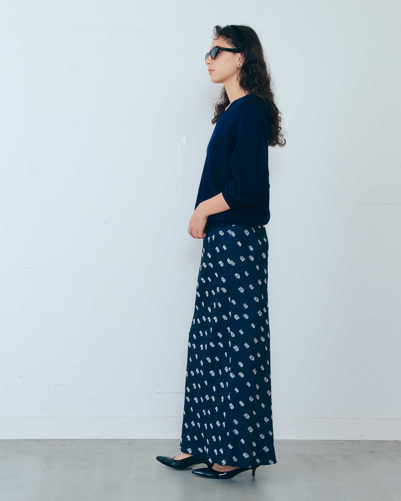 SIMON DOTS JACQUARD SKIRT