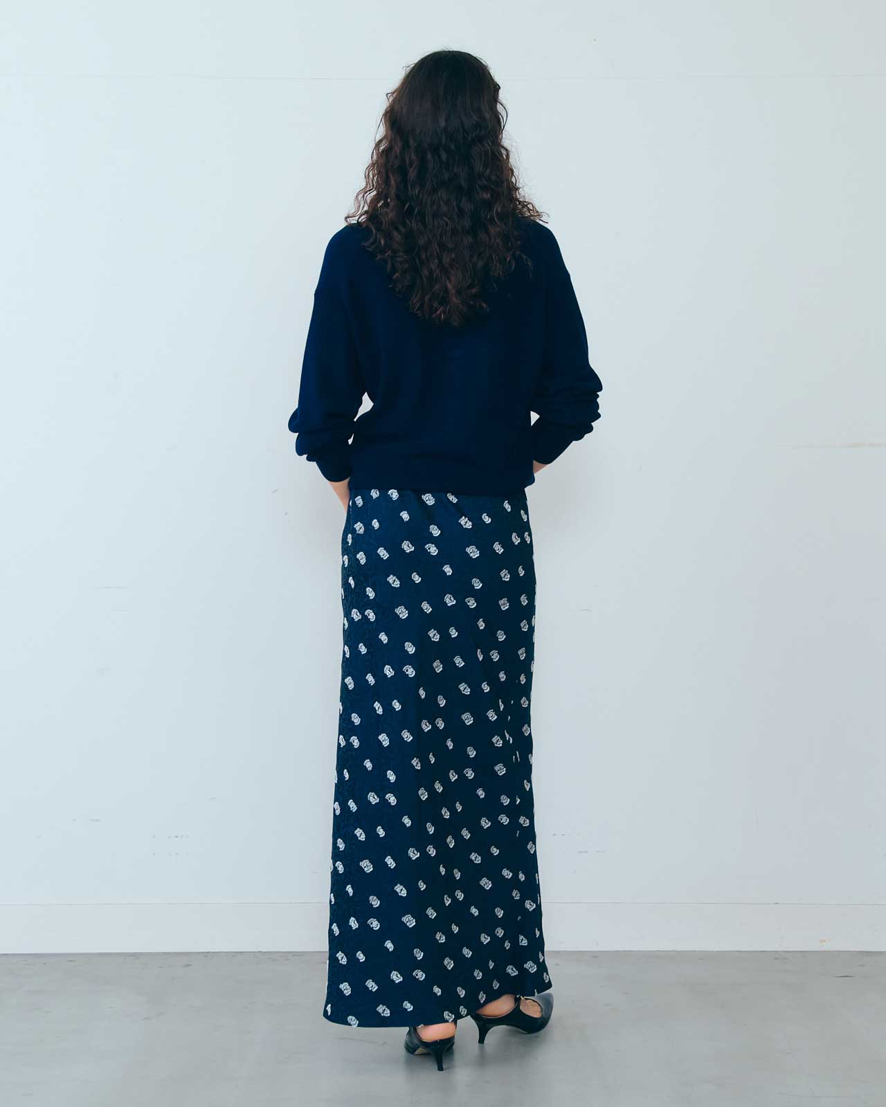 SIMON DOTS JACQUARD SKIRT