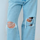 【1月中旬お届け】NEW YORKER DENIM PANTS (DAMAGED)