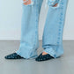 【1月中旬お届け】NEW YORKER DENIM PANTS (DAMAGED)