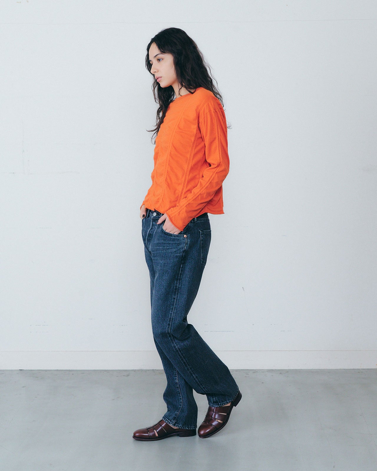 MEYAME TUCKED JACQUARD PULLOVER