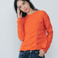 MEYAME TUCKED JACQUARD PULLOVER