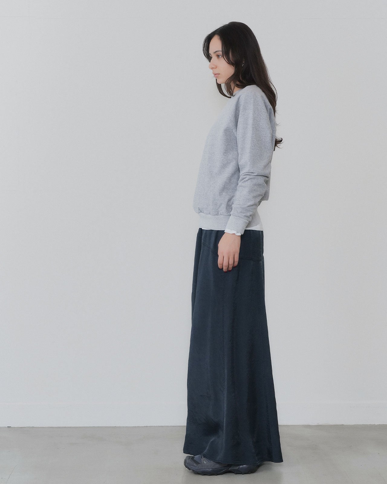 【8月上旬お届け】PIGMENT DYED SATIN SKIRT
