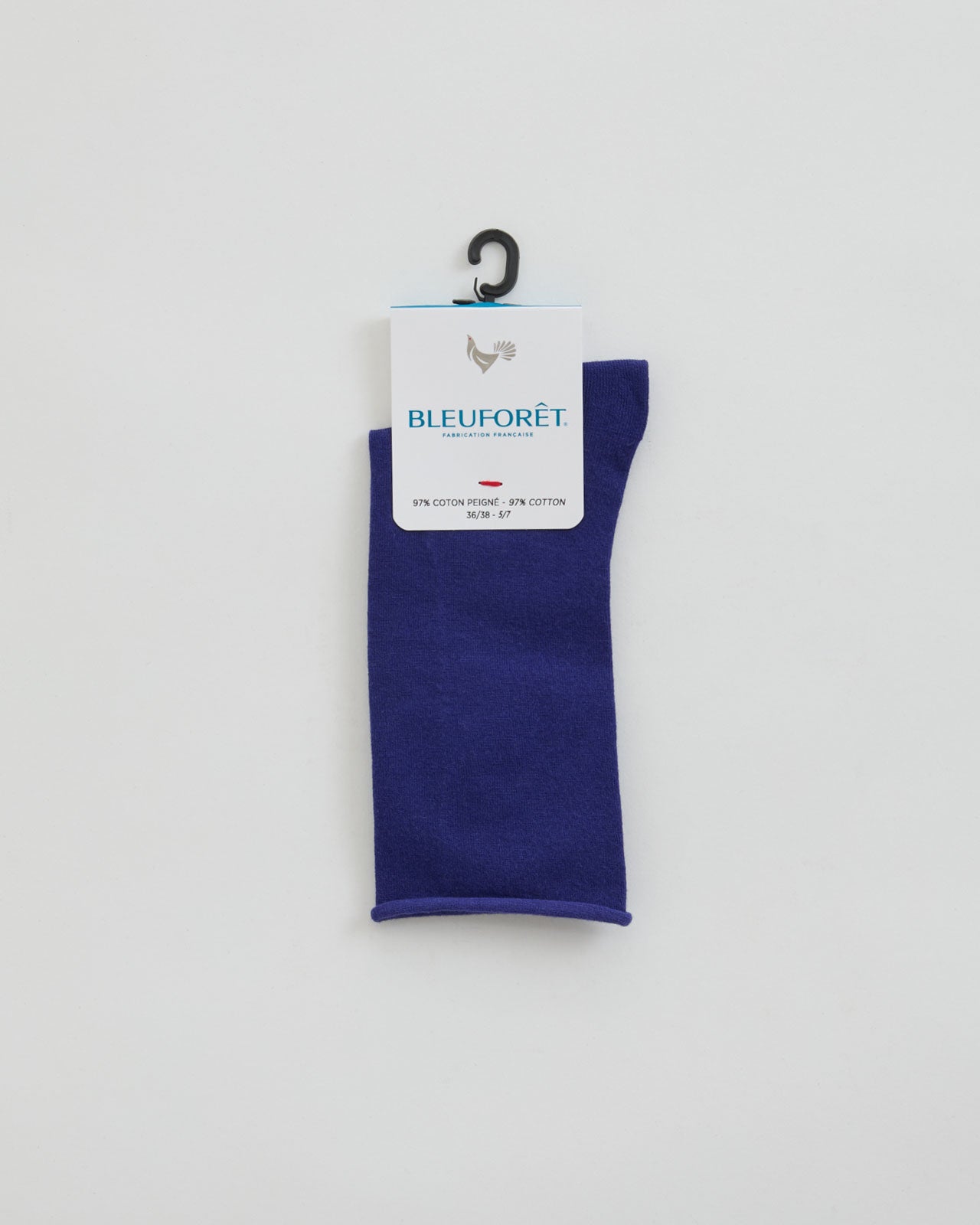 BLEUFORET SOLID COLORS VELVET COTTON ANKLE SOCKS