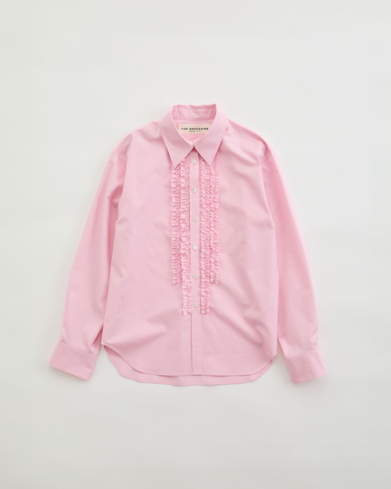 COTTON FRILLED SHIRT