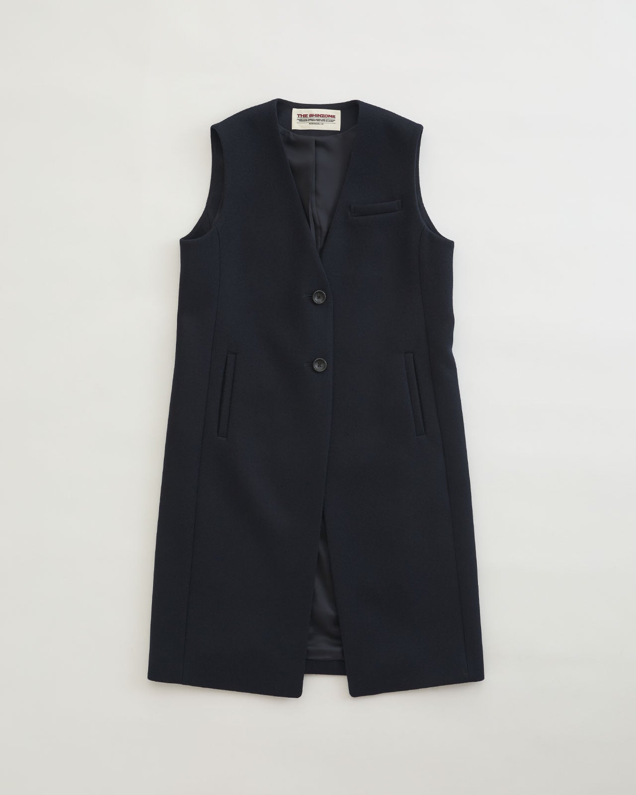 LONG WOOL GILET