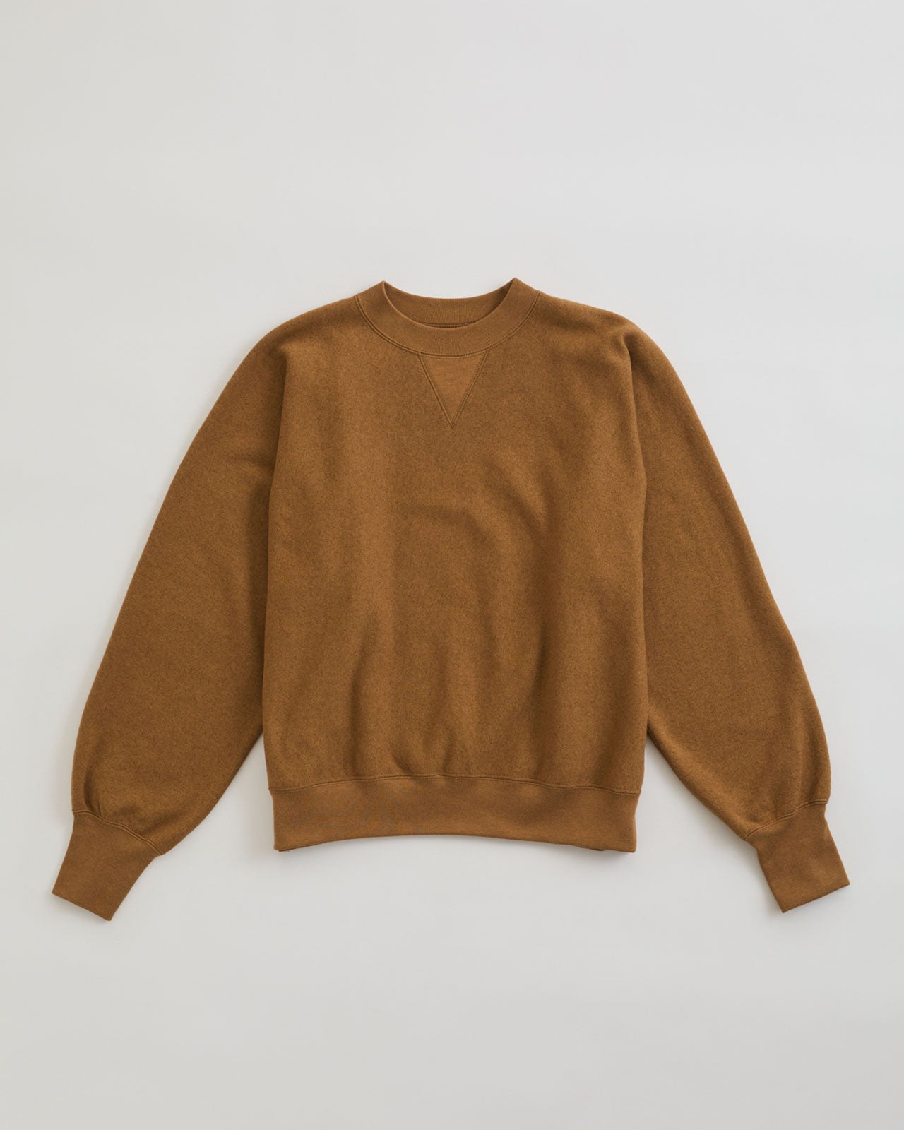 【新色CAMEL：10月上旬お届け】COTTON WOOL SWEATSHIRT