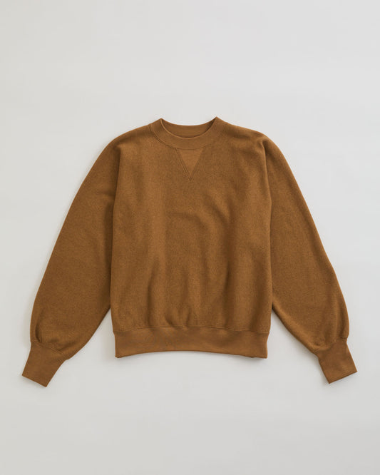 【新色CAMEL：10月上旬入荷予定】COTTON WOOL SWEATSHIRT