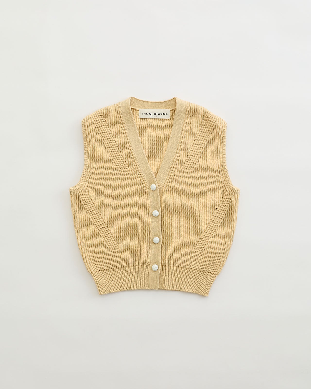 FULL CARDIGAN KNIT VEST