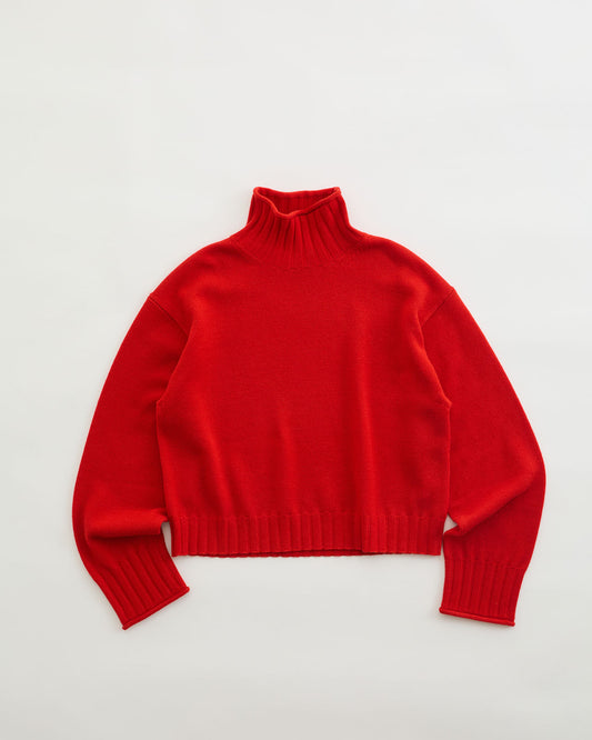 【11月中旬お届け】WOOL HIGH NECK KNIT