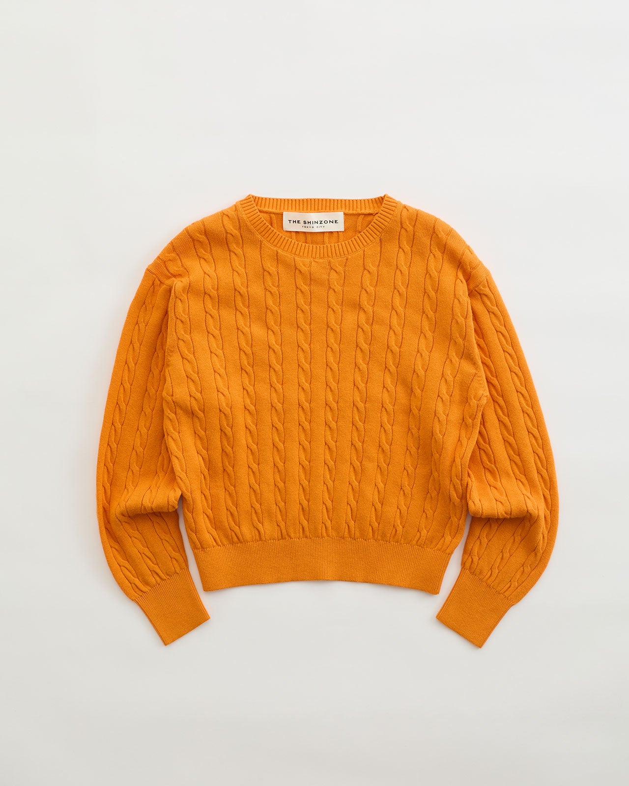 COTTON CASHMERE CABLE KNIT