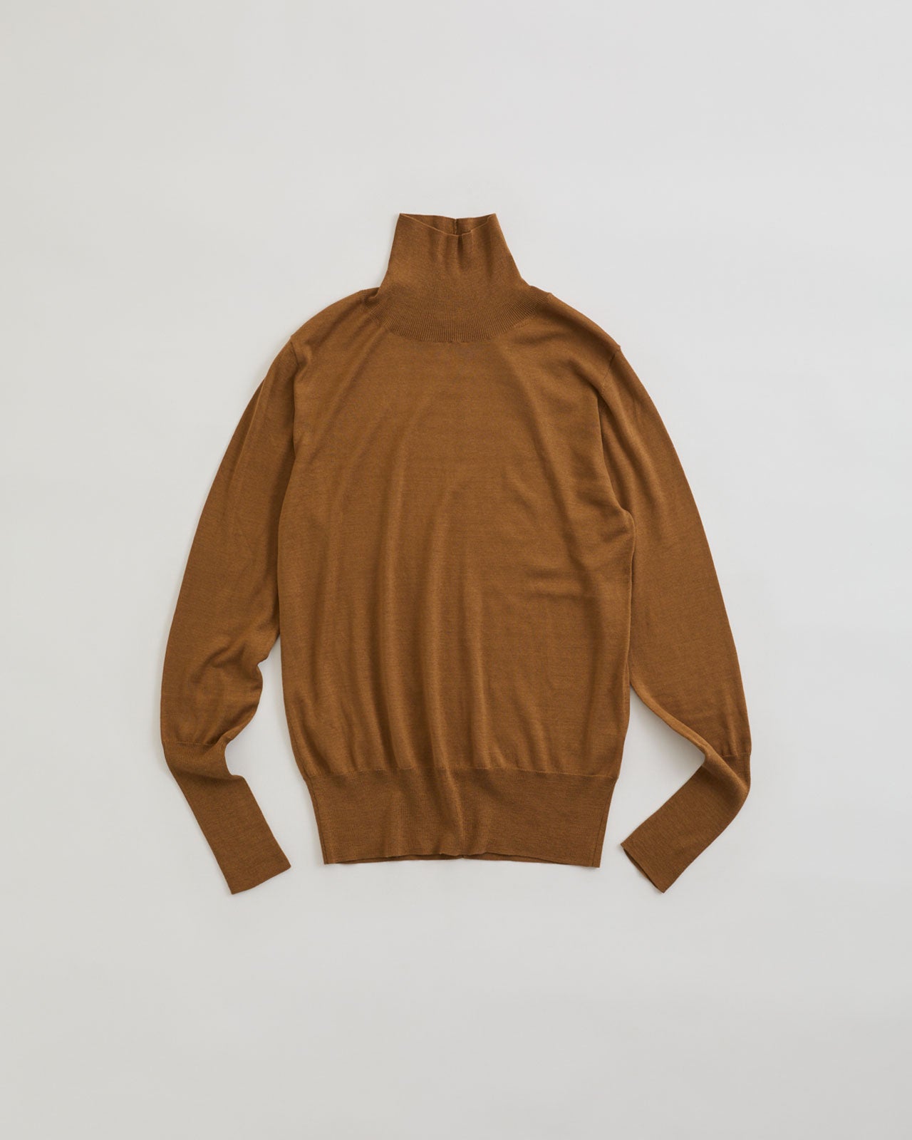 COTTON SILK HIGH NECK KNIT