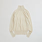 【新色:LIGHT BEIGE】COTTON SILK HIGH NECK KNIT