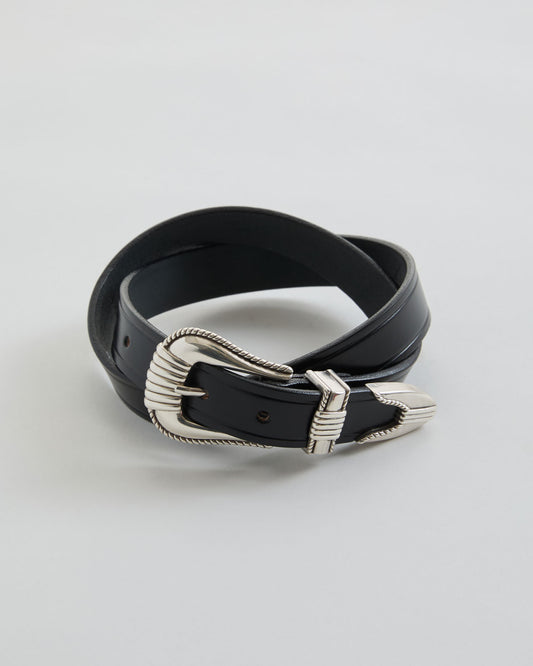 3-Piece Silver Buckle Belt