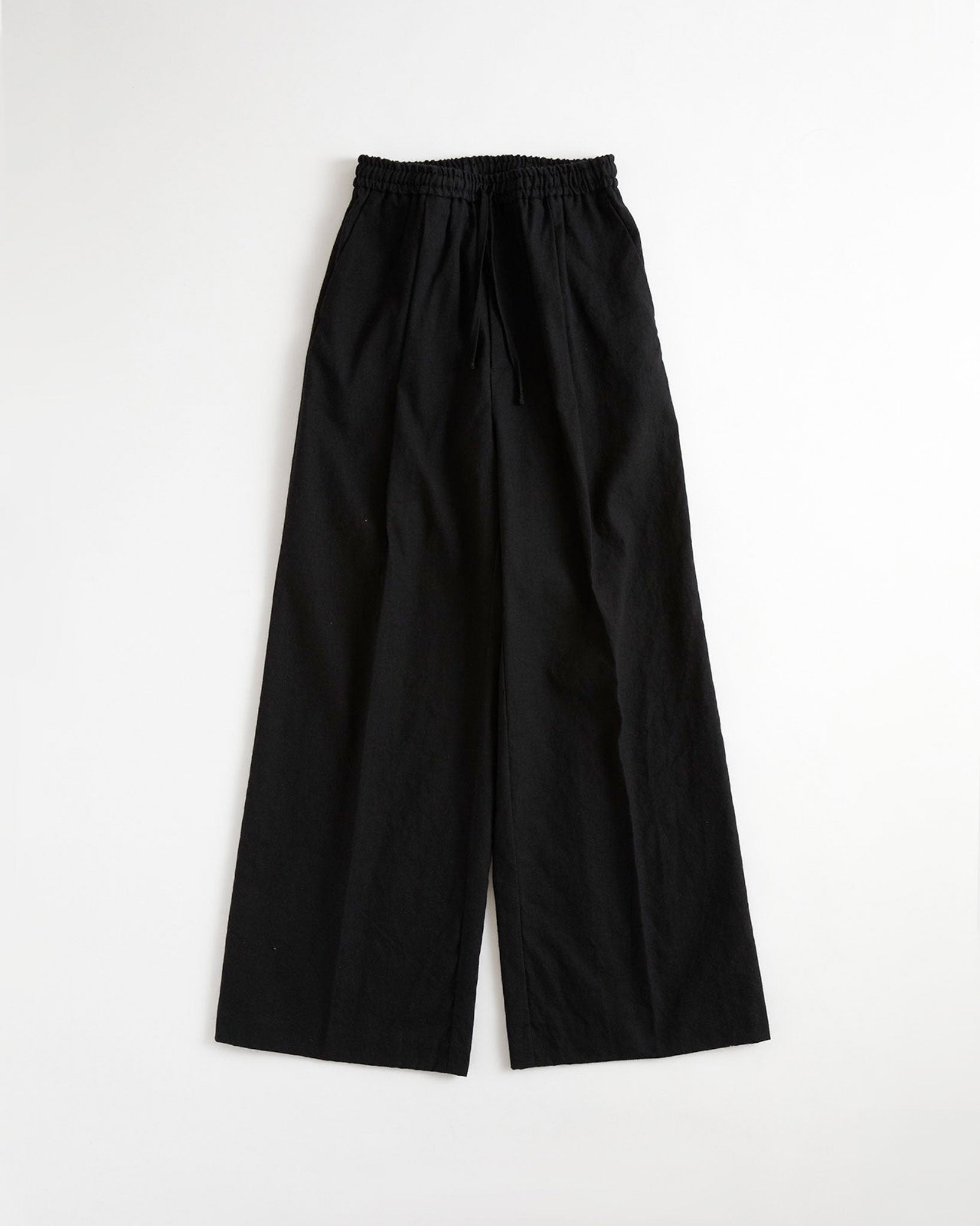 COTTON LINEN TACK WIDE PANTS – Shinzone