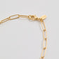 quip queint rectangle chain long necklace(GOLD)