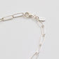 quip queint rectangle chain long necklace(SILVER)