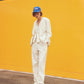 【3月下旬お届け】NOSTALGIC STRIPED WIDE PANTS