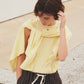 【BROWN&YELLOW：4月中旬お届け】HIGH TWIST COTTON SLEEVELESS TOP
