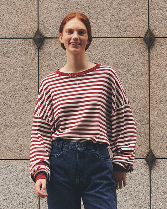 FRENCH STRIPED LONG SLEEVE TEE