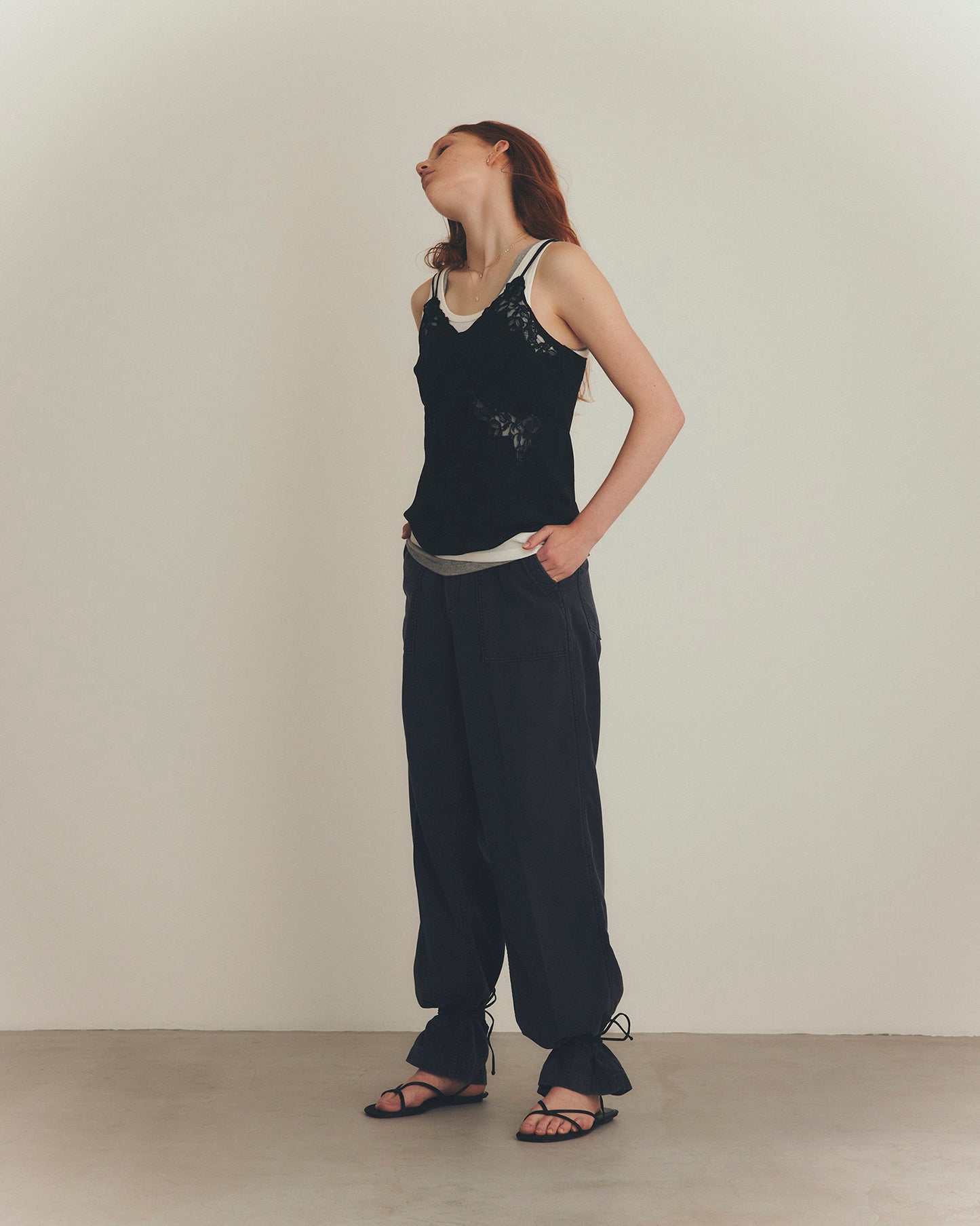 【3月中旬入荷予定】SILK LACE CAMISOLE