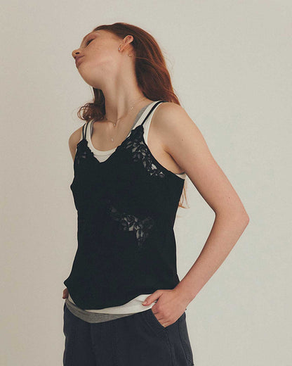 【3月中旬入荷予定】SILK LACE CAMISOLE