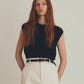 HIGH TWISTED COTTON  KNIT VEST