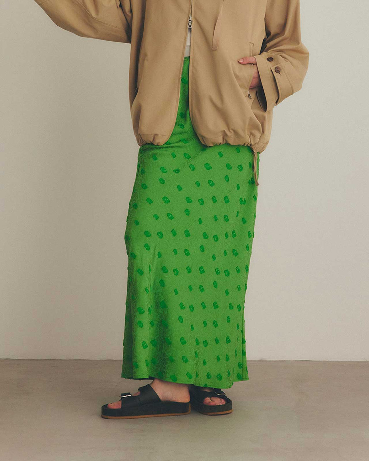 Shinzone（シンゾーン）】SIMON DOTS JACQUARD SKIRT