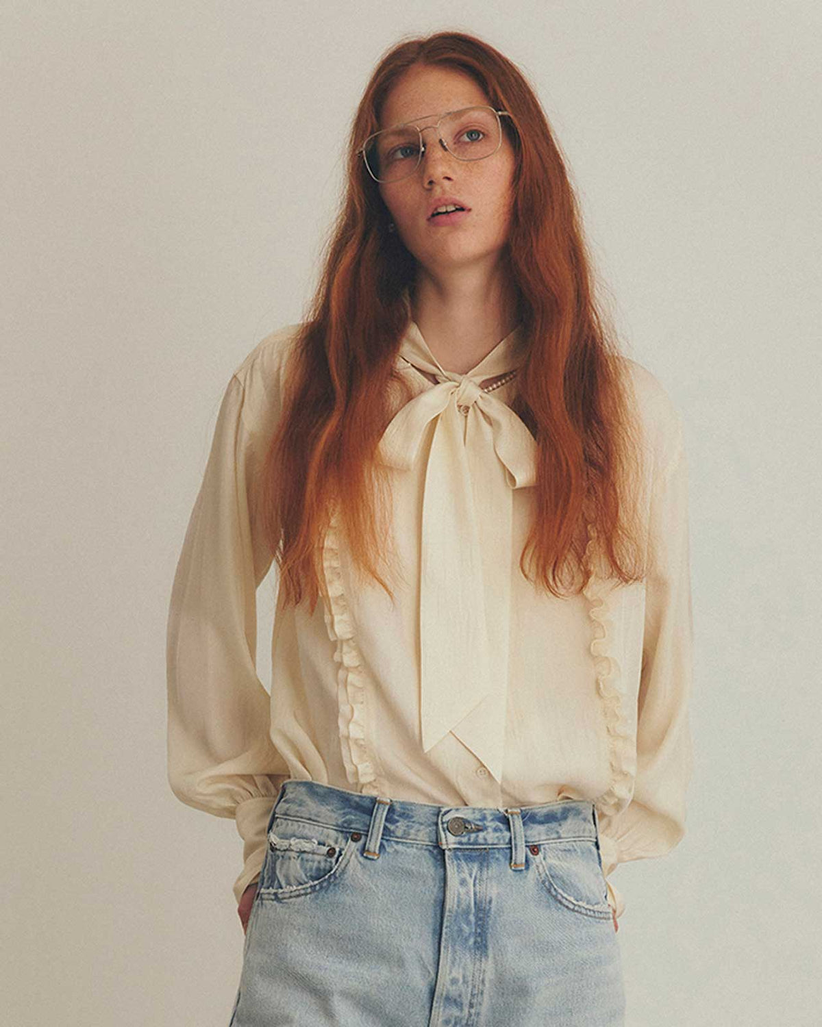 BOW TIE BLOUSE – Shinzone