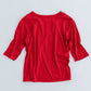 MEYAME　SOFT RIB HALF-SLEEVE TEE