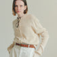 COTTON LONG RIB CARDIGAN