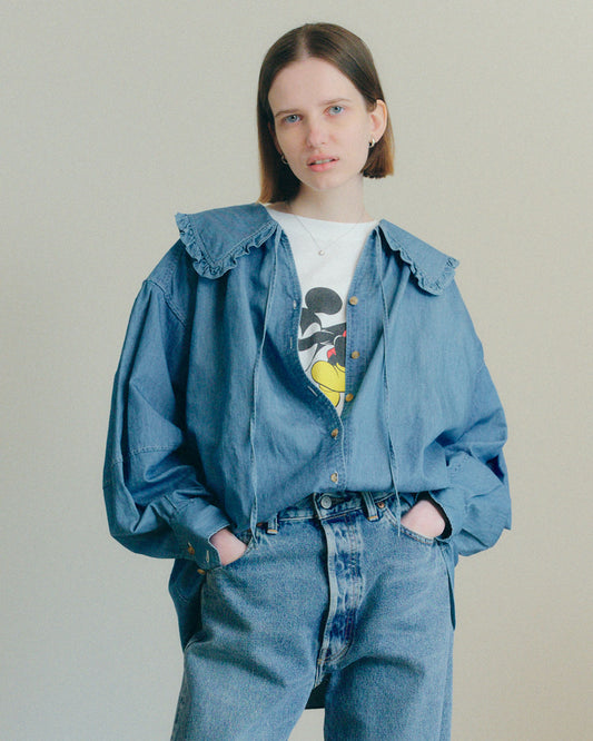 DENIM BLOUSE