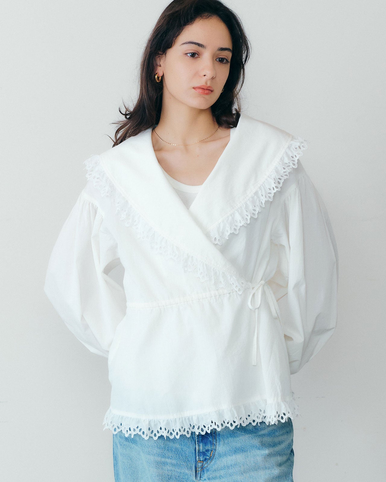 8月下旬お届け】CACHE COEUR BLOUSE – Shinzone