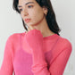 【9月下旬お届け】CASHMERE SILK RIB KNIT