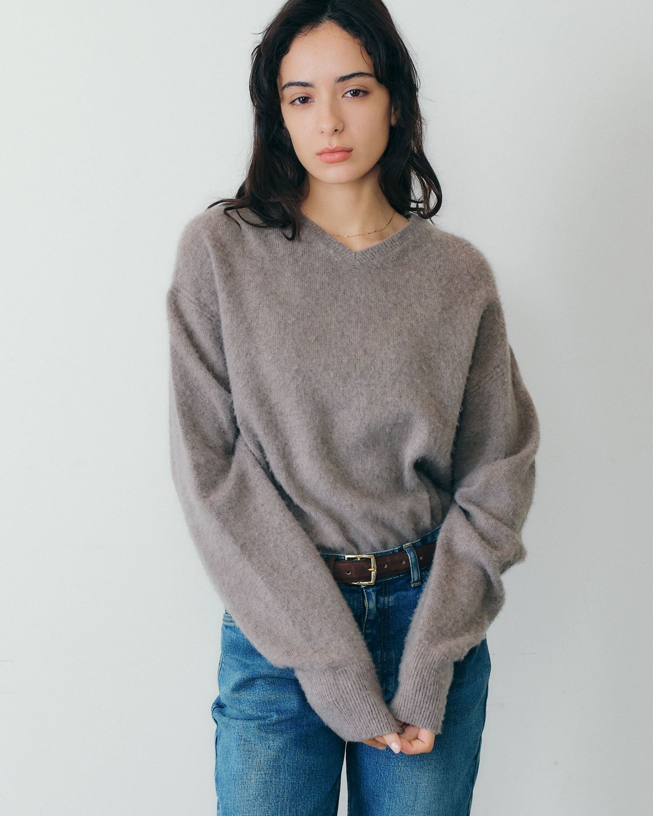 【11月上旬入荷予定】CASHMERE V-NECK KNIT
