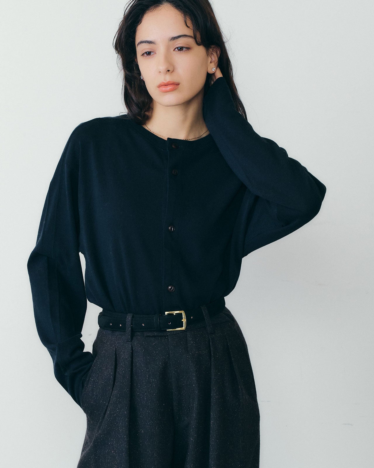 【9月下旬入荷予定】C/W CREW NECK CARDIGAN