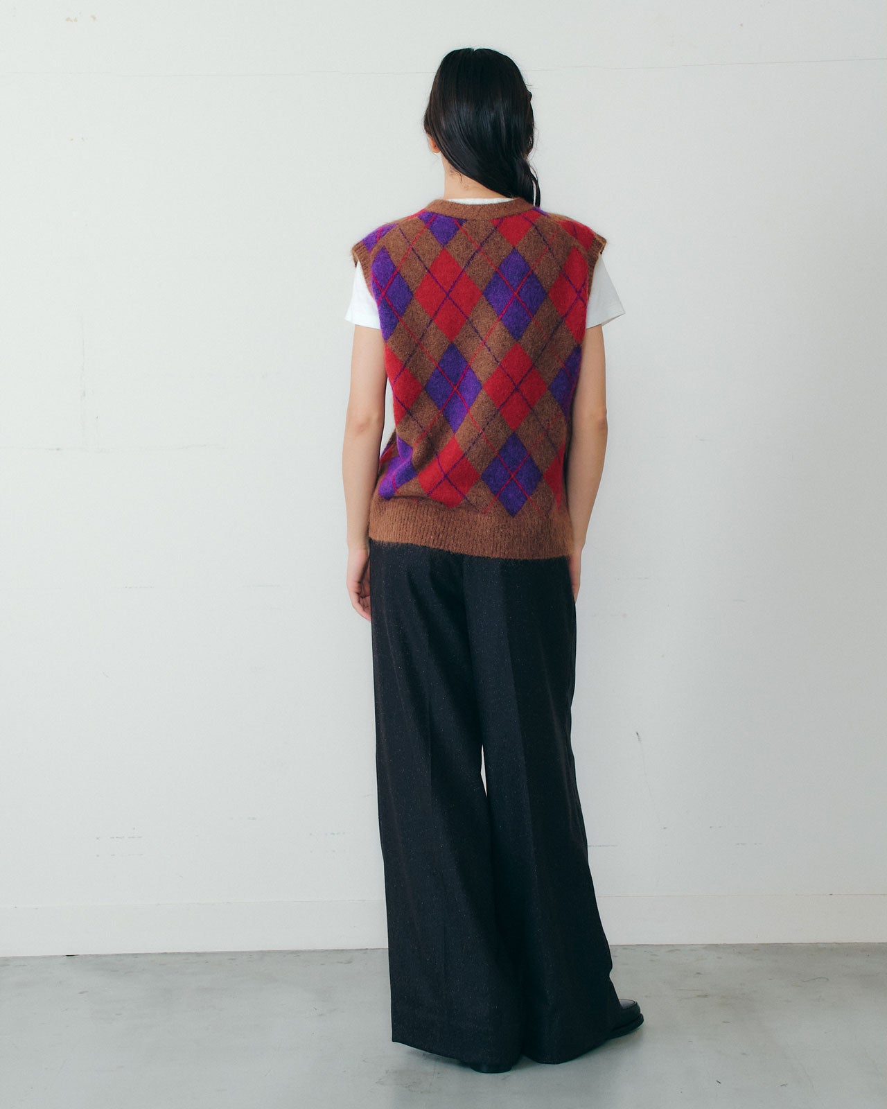 10月上旬入荷予定】ARGYLE KNIT VEST – Shinzone