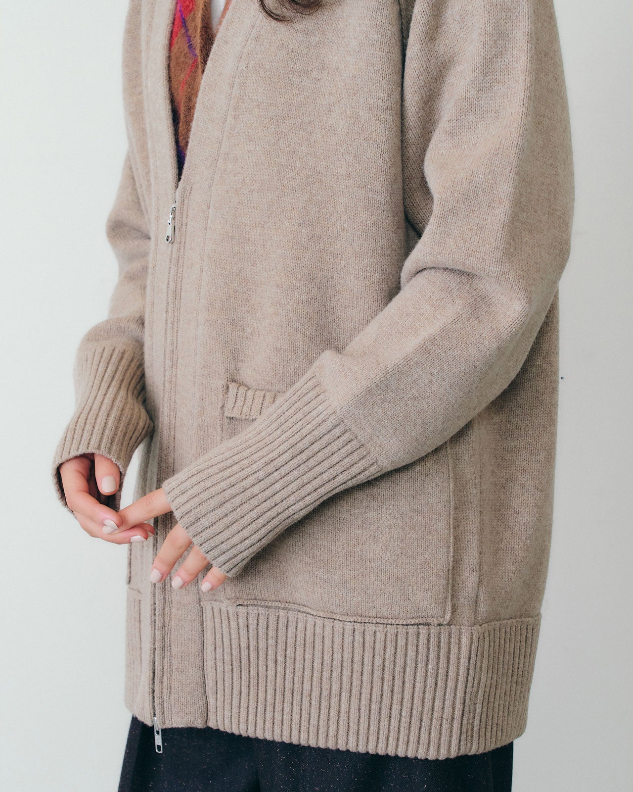 【10月中旬入荷予定】WOOL KNIT ZIP CARDIGAN